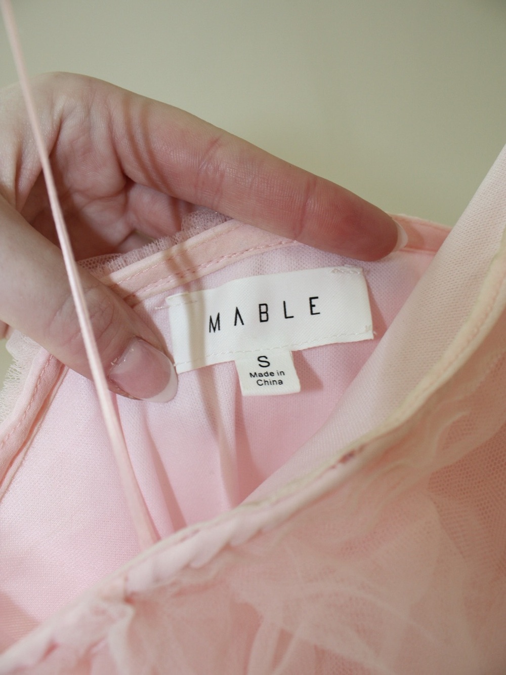 MABLE Blush Pink Tulle Dress - Picture 4 of 4